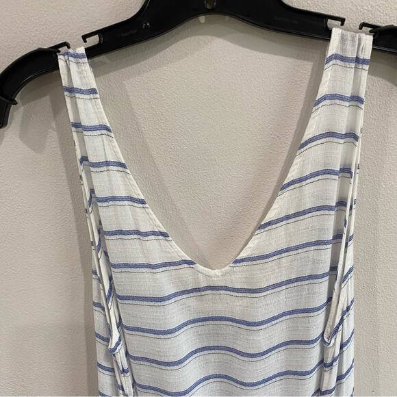 PilyQ Bay Stripe Sophie Tie Dress Swim Cover Up Beach Resort Wear M/L - Picture 6 of 8